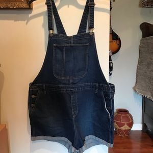 Old Navy denim short overalls